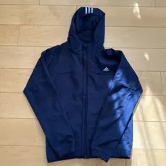【アディダス】厚手フード付きジャケット ネイビー