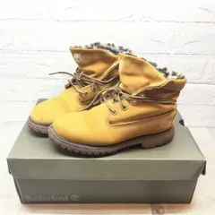 팀버랜드 옐로우 부츠 레오파드 무늬 23cm