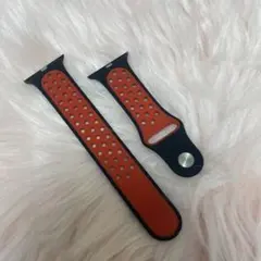 Apple Watch用 黒赤シリコンバンド
