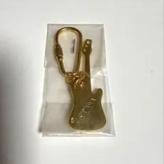 矢沢永吉 E.YAZAWA ギター型 キーホルダー ゴールド 未使用品