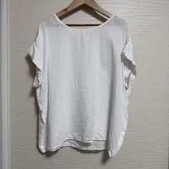 URBAN RESEARCH DOORS リネン100% 半袖プルオーバー 白のサムネイル