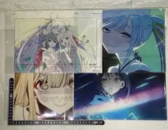 〈超かぐや姫！〉クリアファイル　ラフ原画&ヤチヨ&かぐや&彩葉　全4種セット