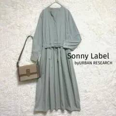 Sonny Label コットンギャザーロングワンピース ウエストリボンベルト