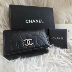 CHANEL シャネル カメリアライン ラムスキン 長財布 ココマーク