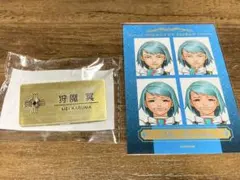 カプくじ 逆転裁判 メモリーオブ検事 狩魔冥 缶バッジ ステッカー