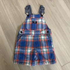 OshKosh B'gosh/ チェック柄オーバーオール24ヶ月