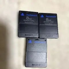 PS2 メモリーカード　3個セット　純正
