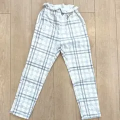 branshes ブランシェス チェックパンツ 130cm ウエストゴム