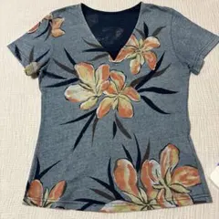 パラスパレス半袖 Tシャツ 花柄 コットン 日本製 サイズ２のサムネイル