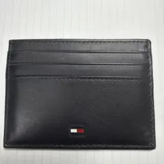 Tommy Hilfiger ブラック レザー カードケース