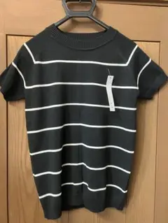美品　半袖　ニット　ボーダー　XL