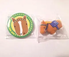 DMMスクラッチ　マヤノトップガン（缶バッジ・ぷっくりラバーフィギュア）