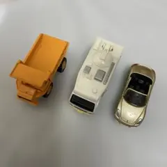 トミカ ミニカー 3台セット ダンプカー 衛星通信車 スポーツカー
