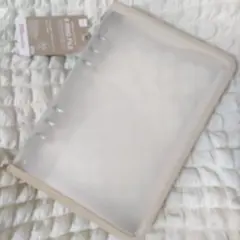 ダイソー A5 6リングファイル ベージュ バインダー 　人気