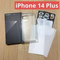 iPhone 14 Plus ケース クリアカバー フィルム2枚付 6.7インチ