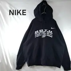 【美品】NIKE　ナイキ　パーカー　チーム系　刺繍ロゴ　プルオーバー