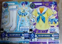 アイカツカード。霧矢あおい。 ブルーステージブラウスとブーツ