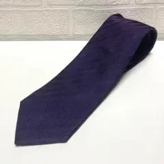 美品　ダンヒルdunhil ネクタイ　シャドーストライプ　ソリッド系　パープル