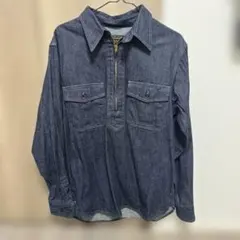 CUSHMANクッシュマンハーフジップアップデニムシャツのサムネイル