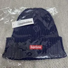 【新品】Supreme シュプリーム Overdyed Beanie ネイビー Supreme（シュプリーム） ニット帽 ボックスロゴ オーバーダイド