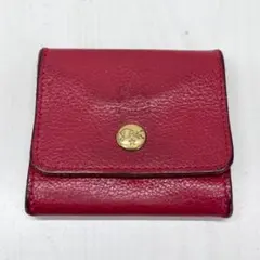 K◆ IL BISONTE イルビゾンテ レザー コインケース レッド