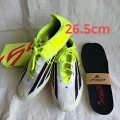 adidas F50 エリート HG/AG 26.5cm イエロー 約1ヶ月使用