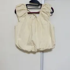 韓国 ギャザーノースリーブ 黄色 ※限定セール