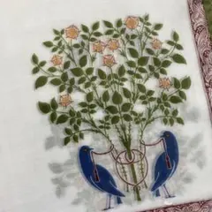 ウィリアムモリス　ハンカチ　小鳥と花のサムネイル