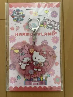 ハローキティ マイメロディ　ハート型アクリルキーホルダー
