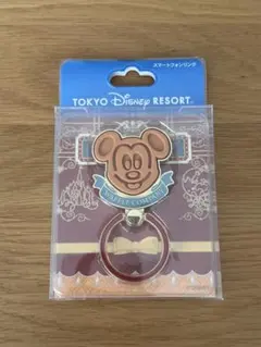 ディズニーランド ミッキーワッフル スマホリング 未開封品