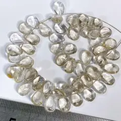 大特価＊ルチルクォーツ＊スムースペアシェイプh48