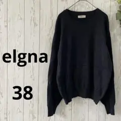 elgna レディース　ニットセーター　シンプル　長袖　M