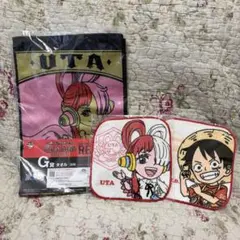 【新品✨】ワンピース ルフィ ウタ タオルセット FILM RED くら寿司