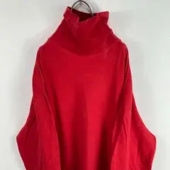 90s USA製 セントジョンズベイ タートルネック ロンT ヴィンテージ 赤