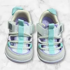 【美品】イフミーサンダル13cm グリーン　ベビーサンダル　水陸両用　ほぼ未使用