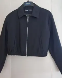 ZARA ジップアップジャケット ブラック Lサイズ