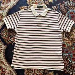 Polo by Ralph Lauren ストライプ ポロシャツ L