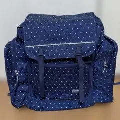 Coleman コールマン　ネイビー　ドット柄　リュック　バックパック