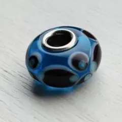 トロールビーズ ブレスレット ガラスビーズ オールド タピオカブルーハワイ