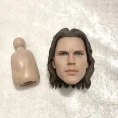1/6 ホットトイズ 白人 茶髪 白肌 青い目 アクションフィギュア ヘッド