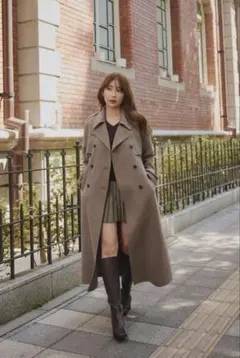 Herlipto Proust Wool-Blend Melton Coat - メルカリ