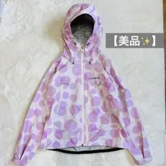 【美品✨】モンベル　レインダンサープリントジャケット XS ゴアテックス　ピンク