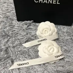 ★CHANEL★カメリアリボン　2個セット