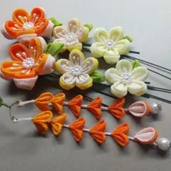 つまみ細工髪飾り