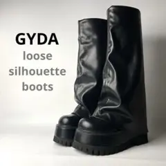 【未使用級】GYDA カバールーズシルエットブーツ　ナウシカブーツ　厚底　黒　Mのサムネイル