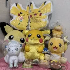 ポケモンぬいぐるみ　まとめ売り　12個　ピカチュウ、ヤンチャム、ポッチャマ他