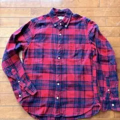 メンズチェックシャツ　ネルシャツ　ポートブリッジ