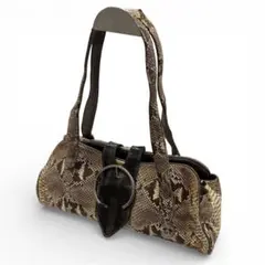 Y2K Archive WEL認定リアルパイソン 肩掛けバッグ