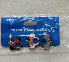 ディズニーリゾート　ミニーイヤリング　新品未使用