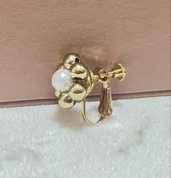 イヤリング ハンドメイド ゴールド